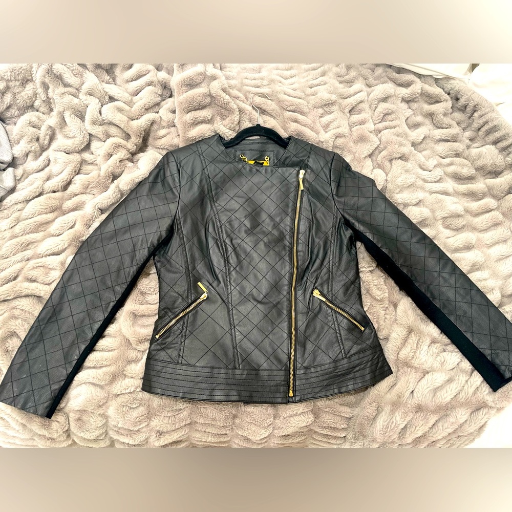 Black Genuine Leather Jacket (USED)